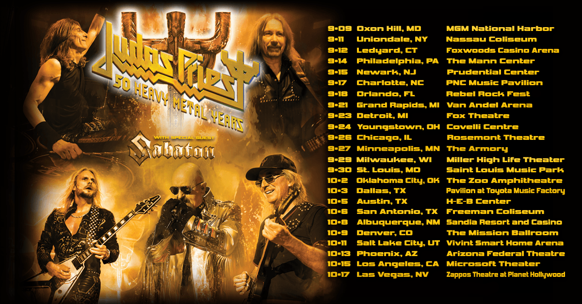 Judas Priest Announce 50th Anniversary Tour With Sabaton Folk N Rock