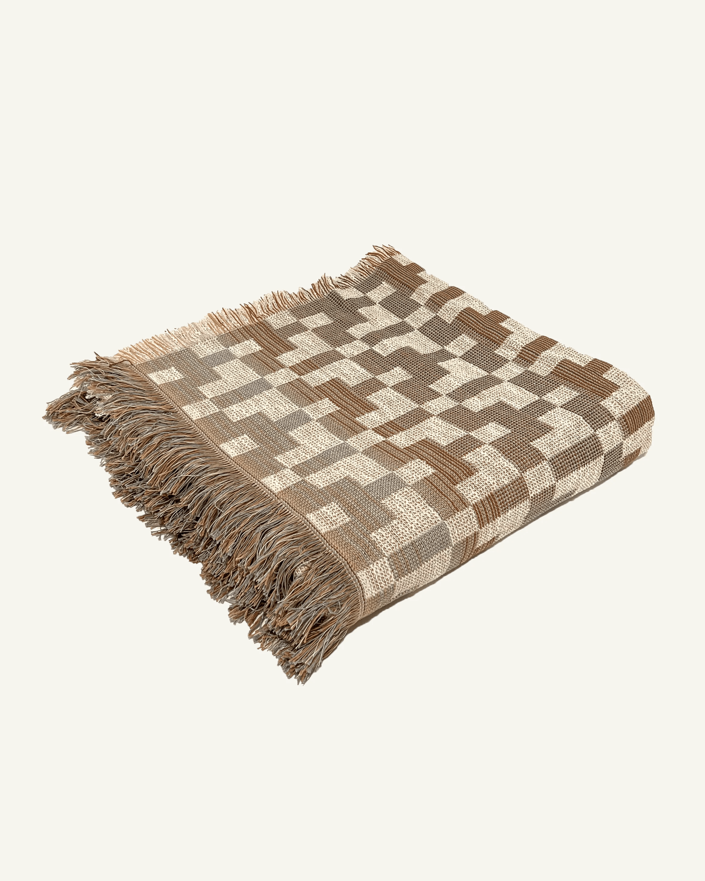 Esme Throw in Rust Folk Textiles