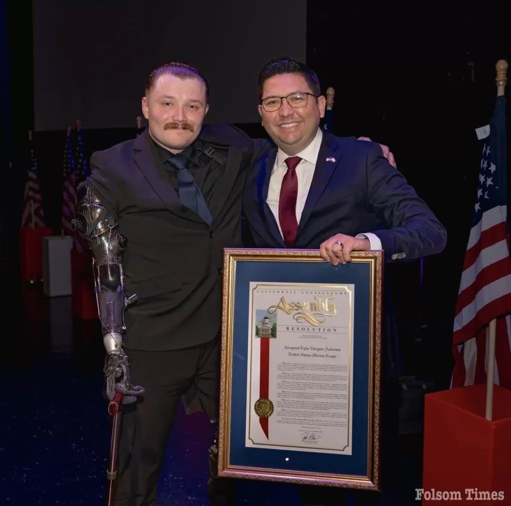 Folsom Marine Sgt. TylerVargas Andrews Named 2023 Dist.Veteran Of The