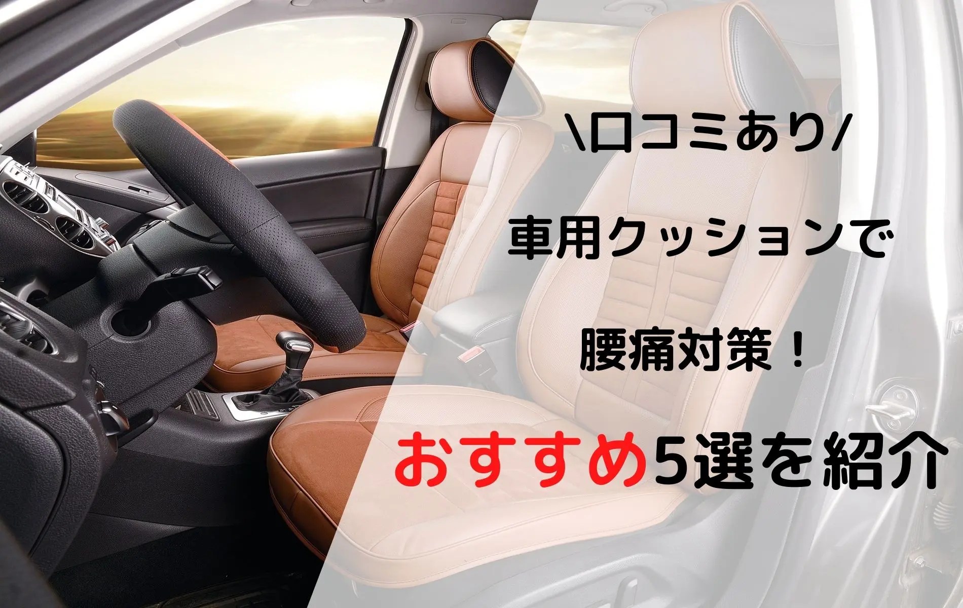 車用クッションで腰痛対策！おすすめ5選を紹介【快適な旅の必需品】｜ふぉむすい