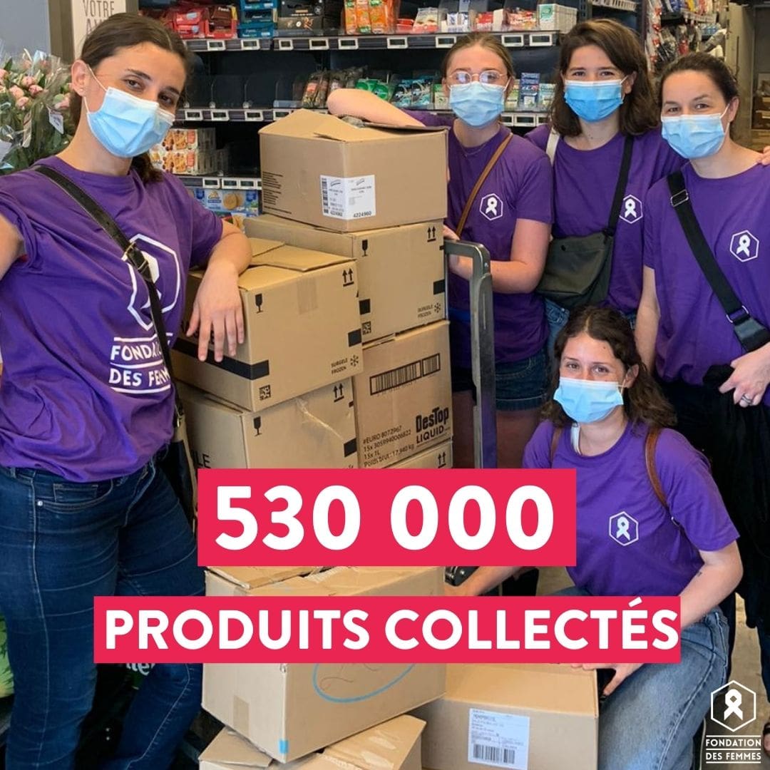Collecte de produits hygiène et soin Fondation des Femmes