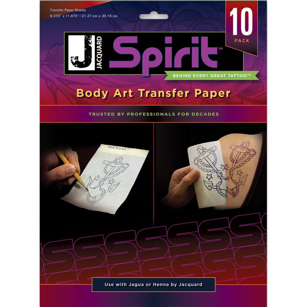 Body Art Transfer Paper 10 Sheets/Pkg Föndurlist