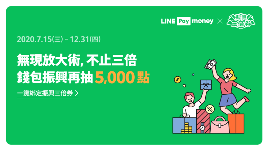 把錢變更大 振興三倍券綁定LINE Pay Money回饋得多多