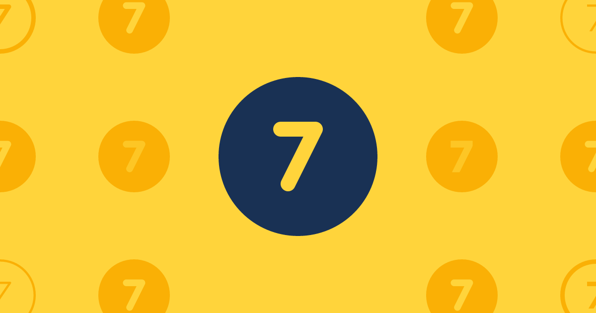 Circle 7 Solid Icon Font Awesome