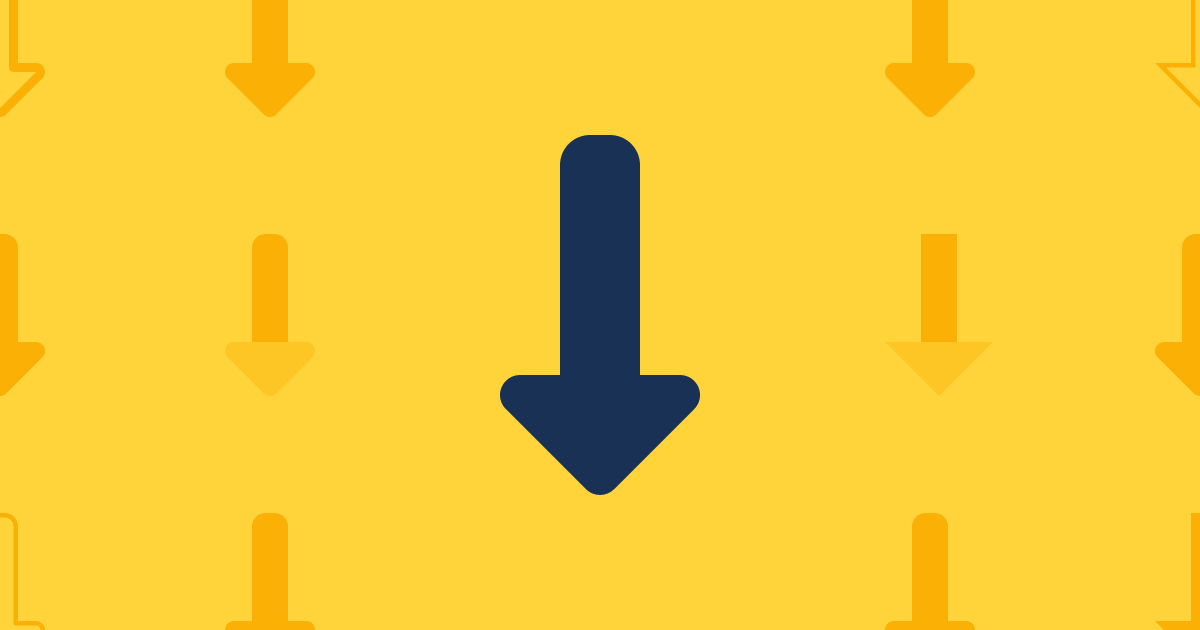 Down Long Icon Font Awesome