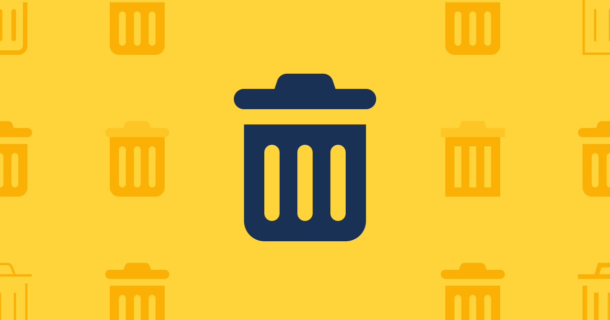 Trash Can Regular Icon Font Awesome