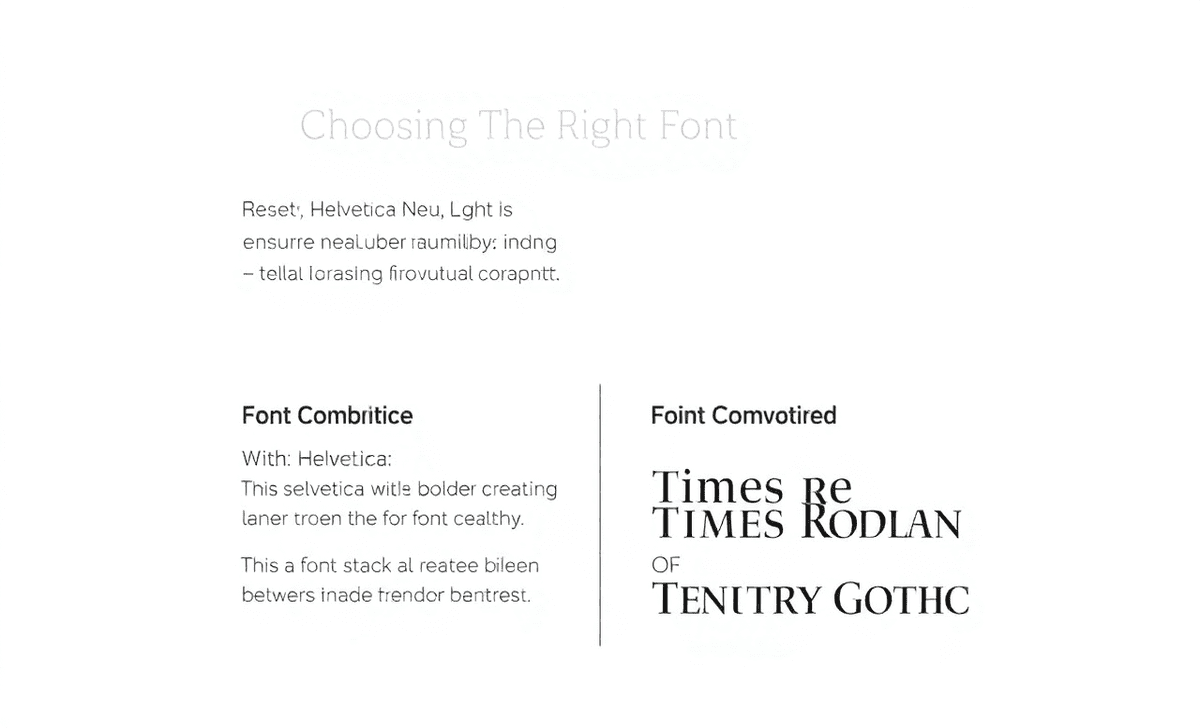 Choosing The Right Font