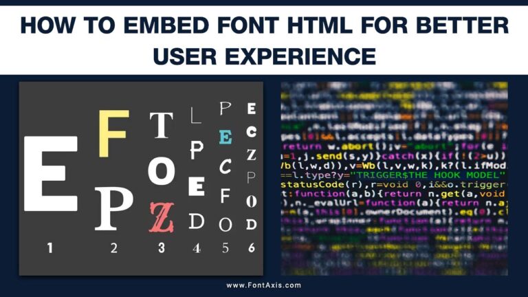 How To Embed Font HTML For Better User Experience