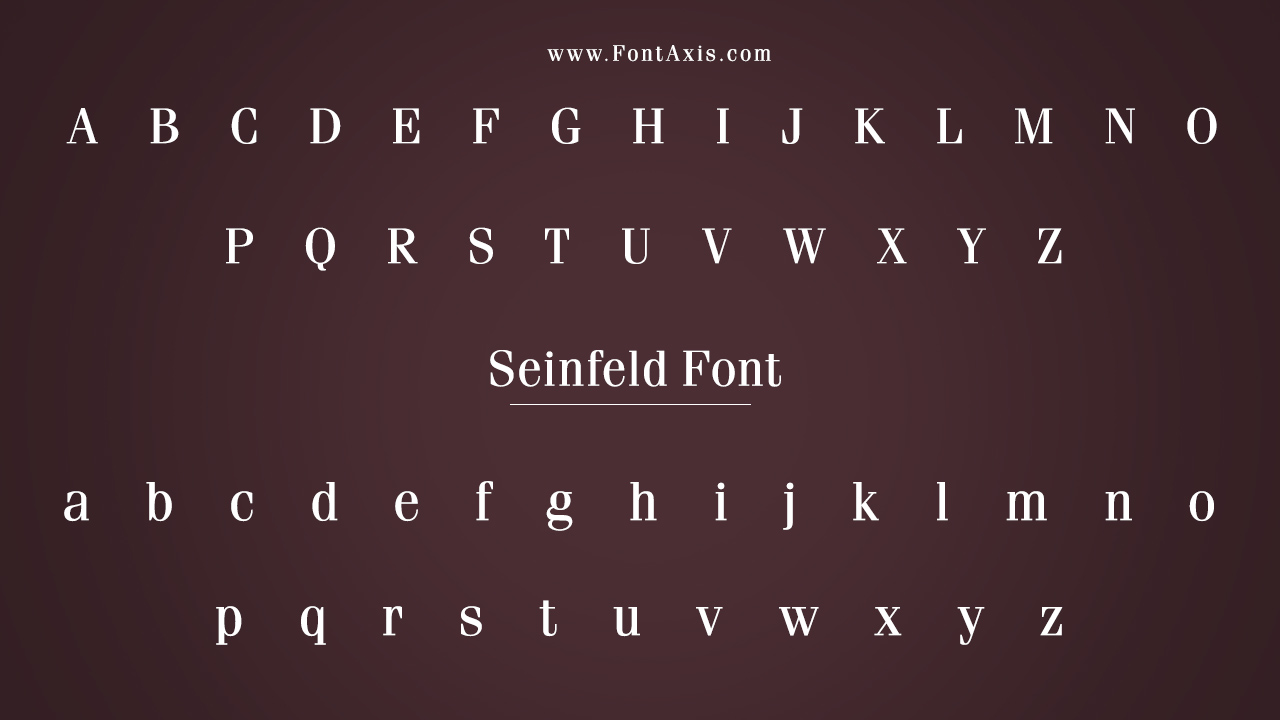 Seinfeld Font Information