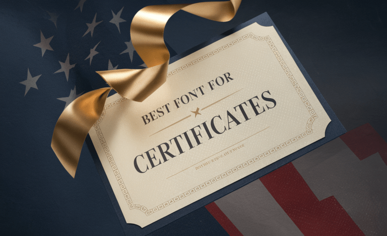 Best Font For Certificates