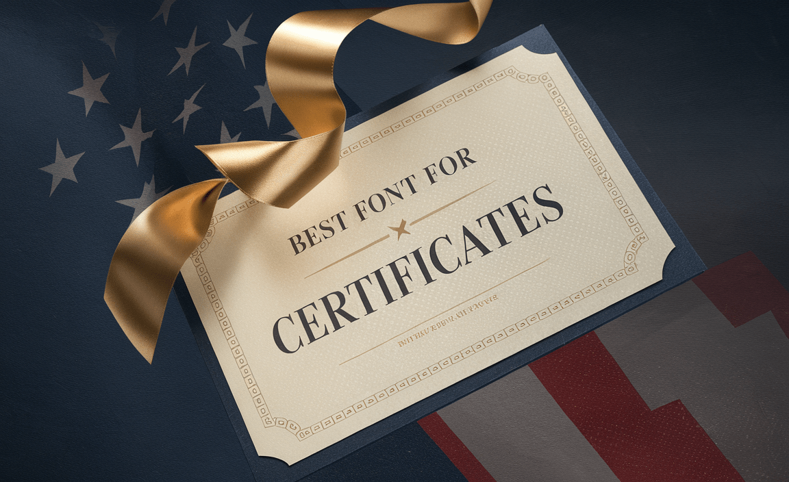 Best Font For Certificates