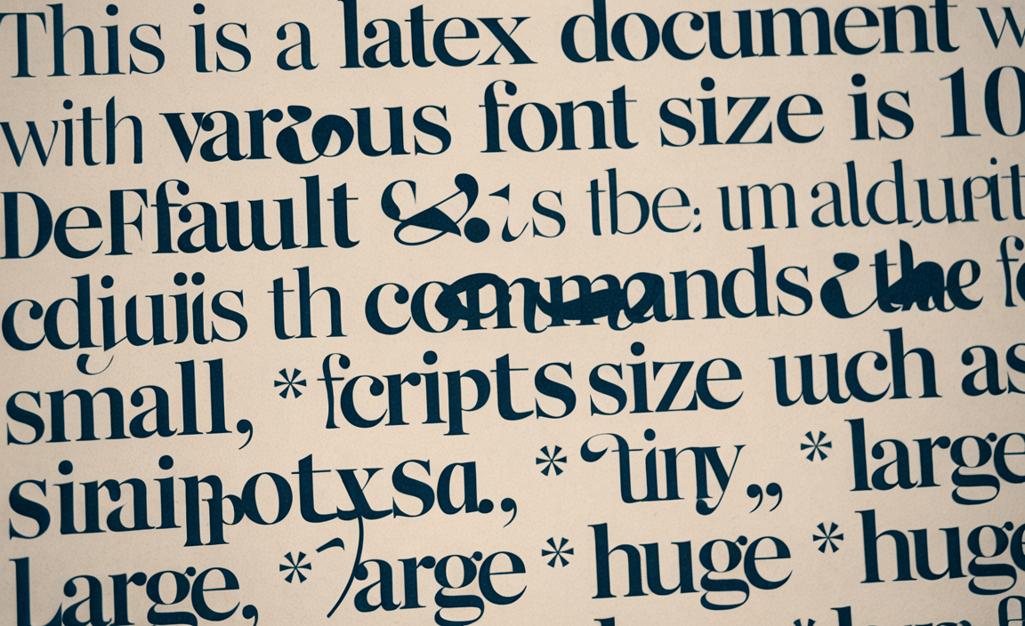 Explore The Font Size in LaTeX
