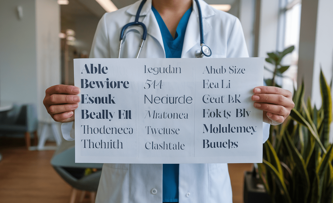 Font Selection in Medical Documents