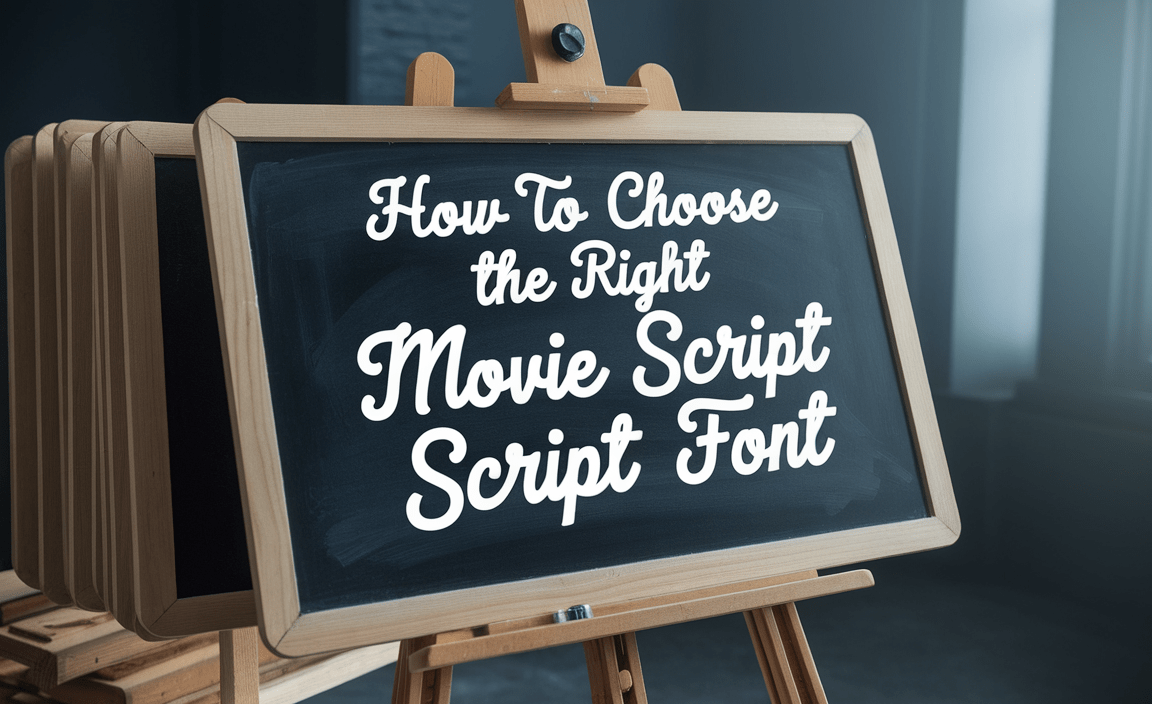 How To Choose The Right Movie Script Font