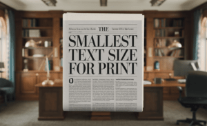 Smallest Text Size For Print