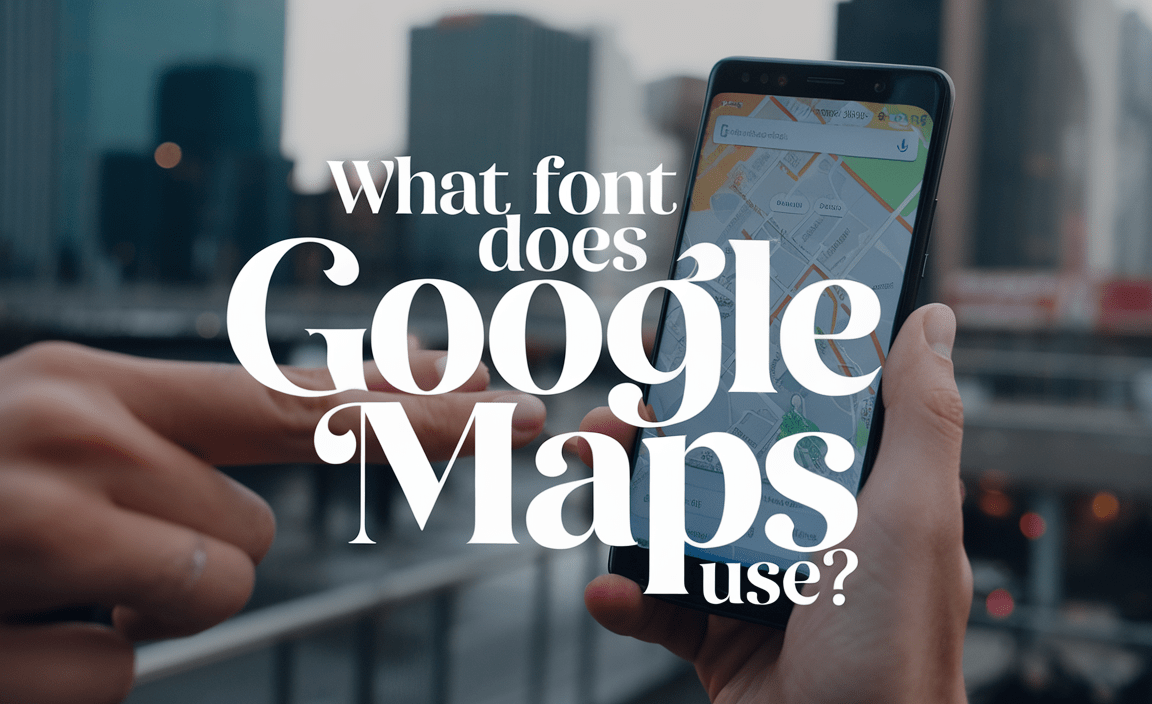 What Font Does Google Maps Use