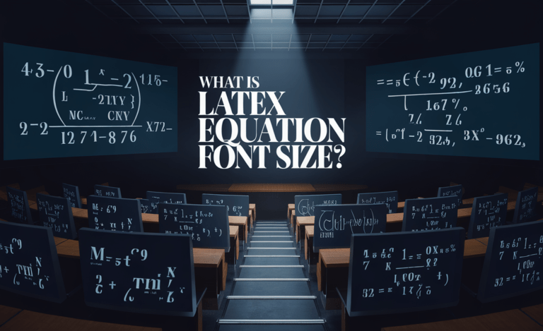 What Is Latex Equation Font Size