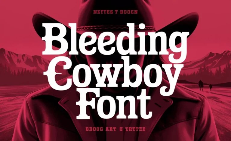 Bleeding Cowboy Font