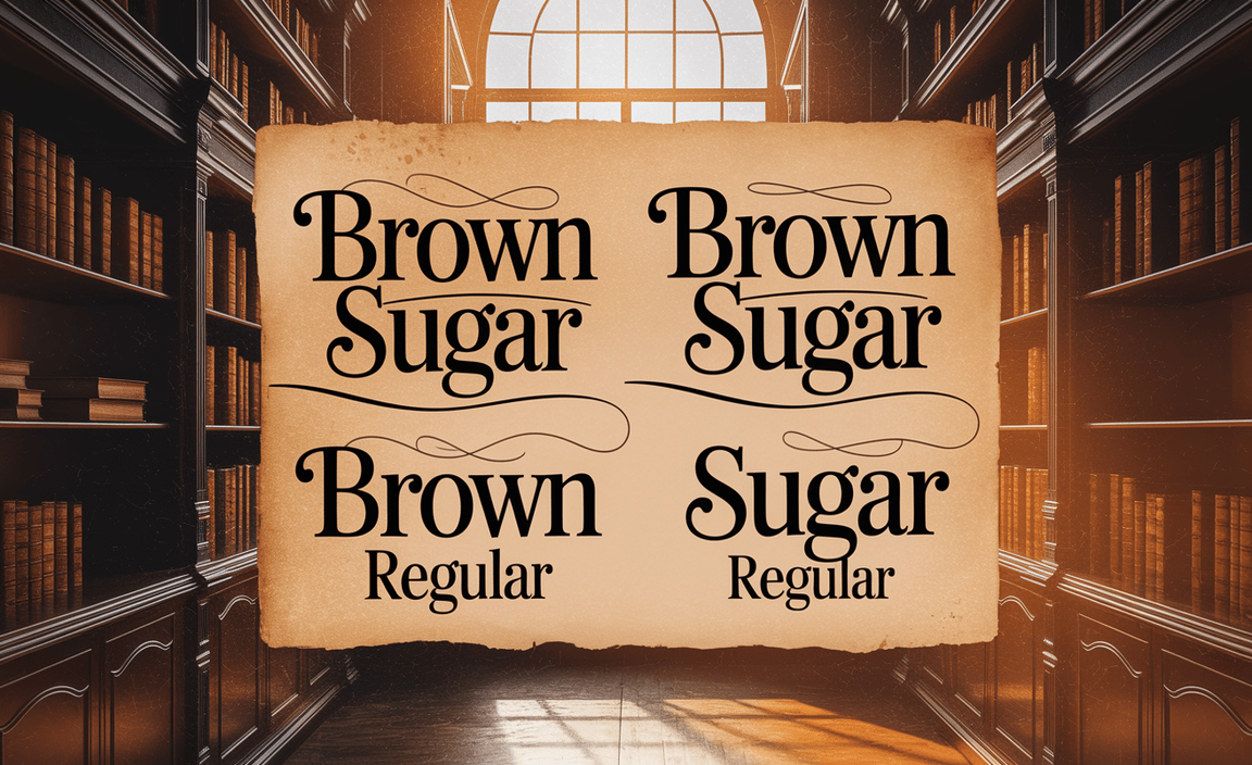 Brown Sugar Font Family and Styles