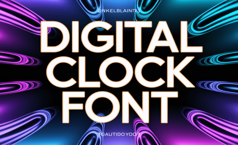 Digital Clock Font
