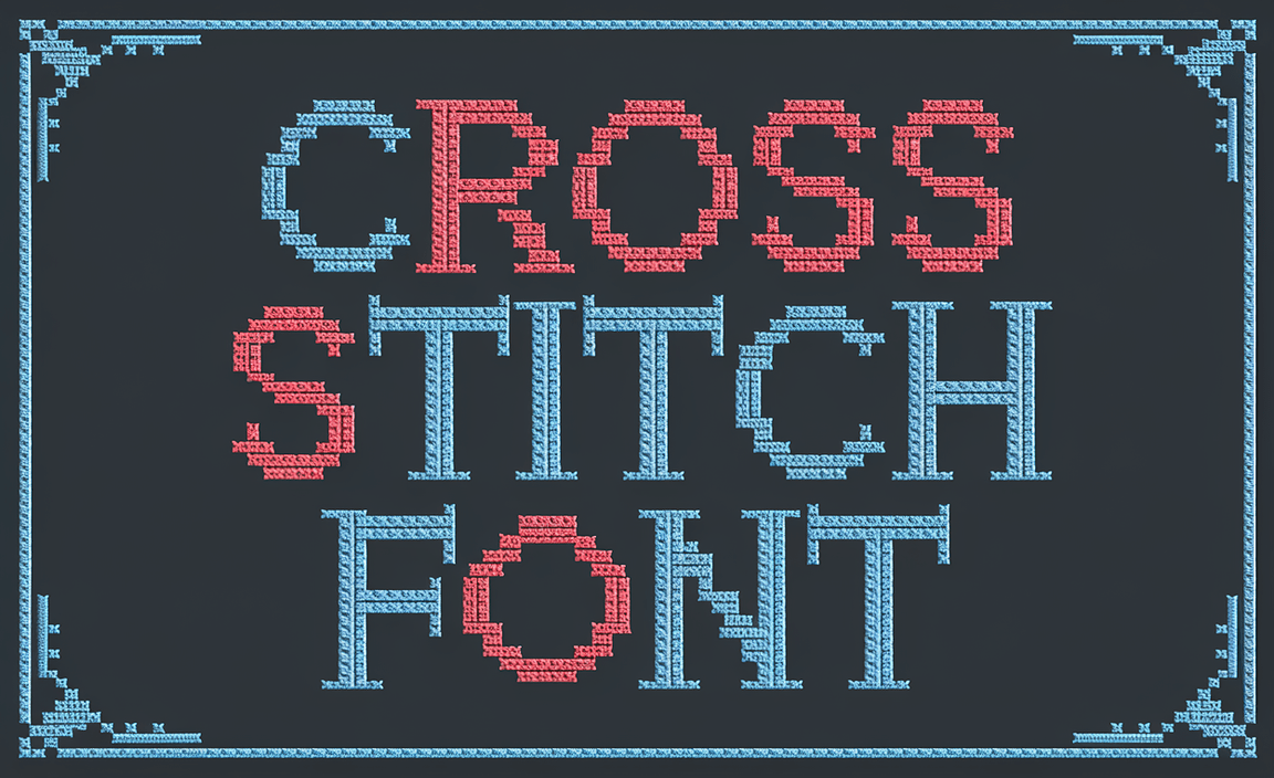 Free Cross Stitch Fonts for Easy DIY Projects