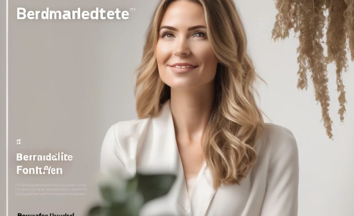 Bernadette Font in Design Projects