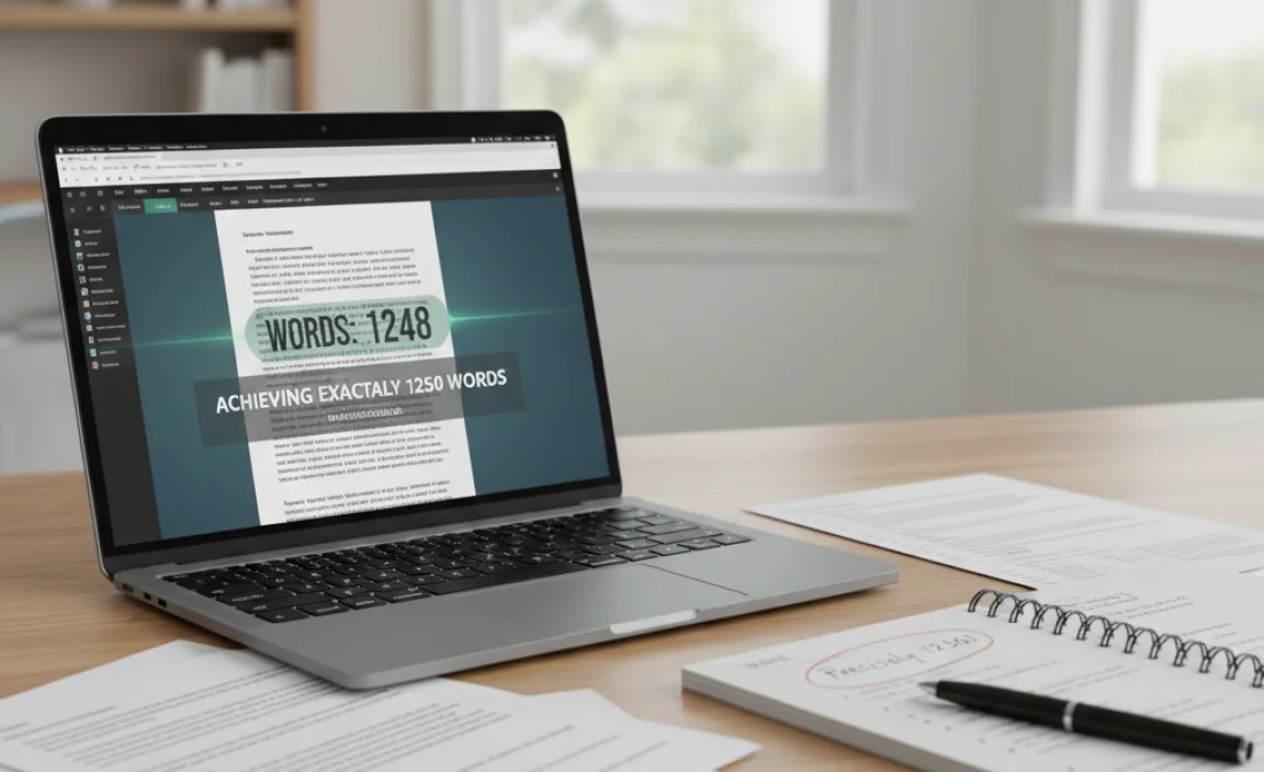 Achieving Exactly 1250 Words