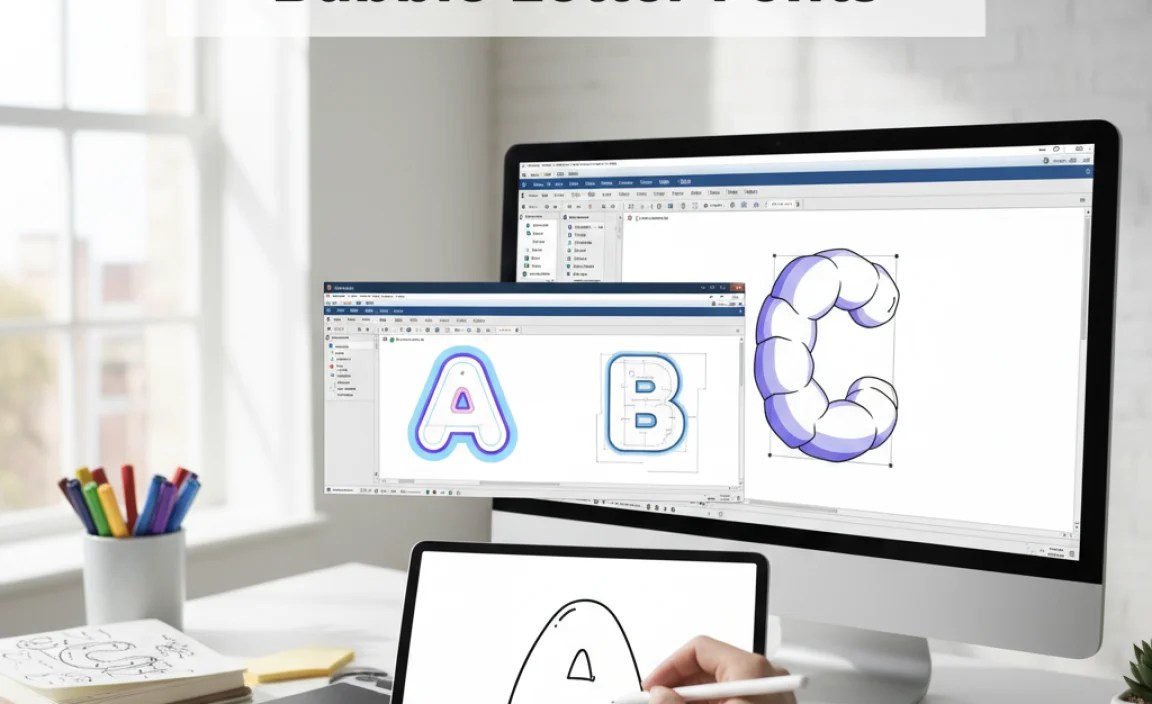 Alternative Methods for Bubble Letter Fonts