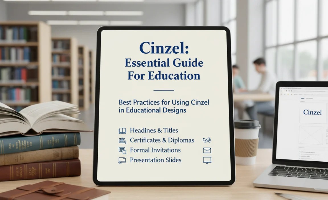 Best Practices for Using Cinzel in Educational Designs