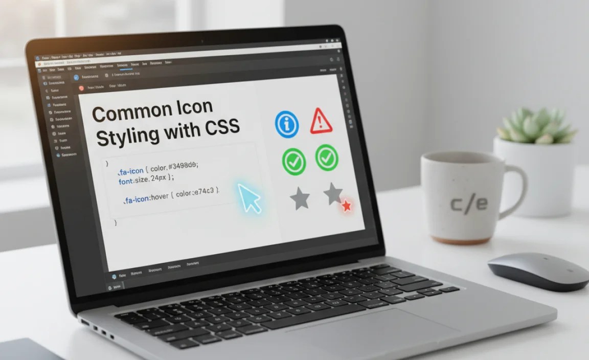 Common Icon Styling with CSS