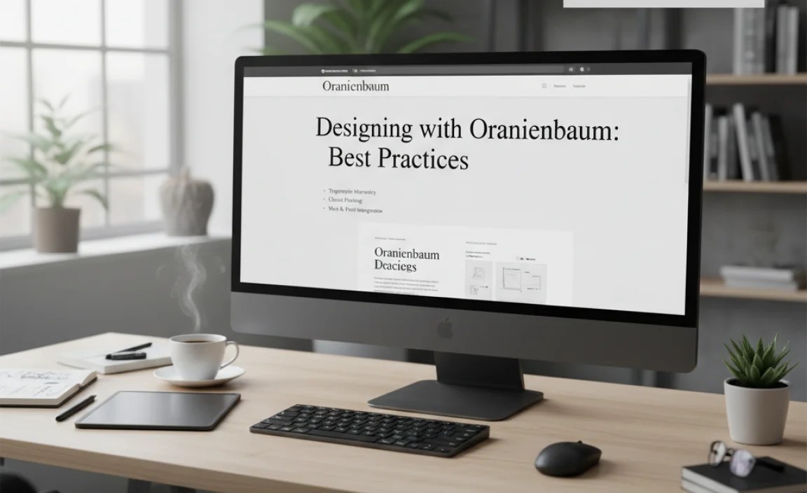 Designing with Oranienbaum: Best Practices