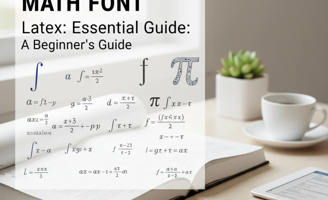 Essential LaTeX Math Fonts: A Beginner’s Guide