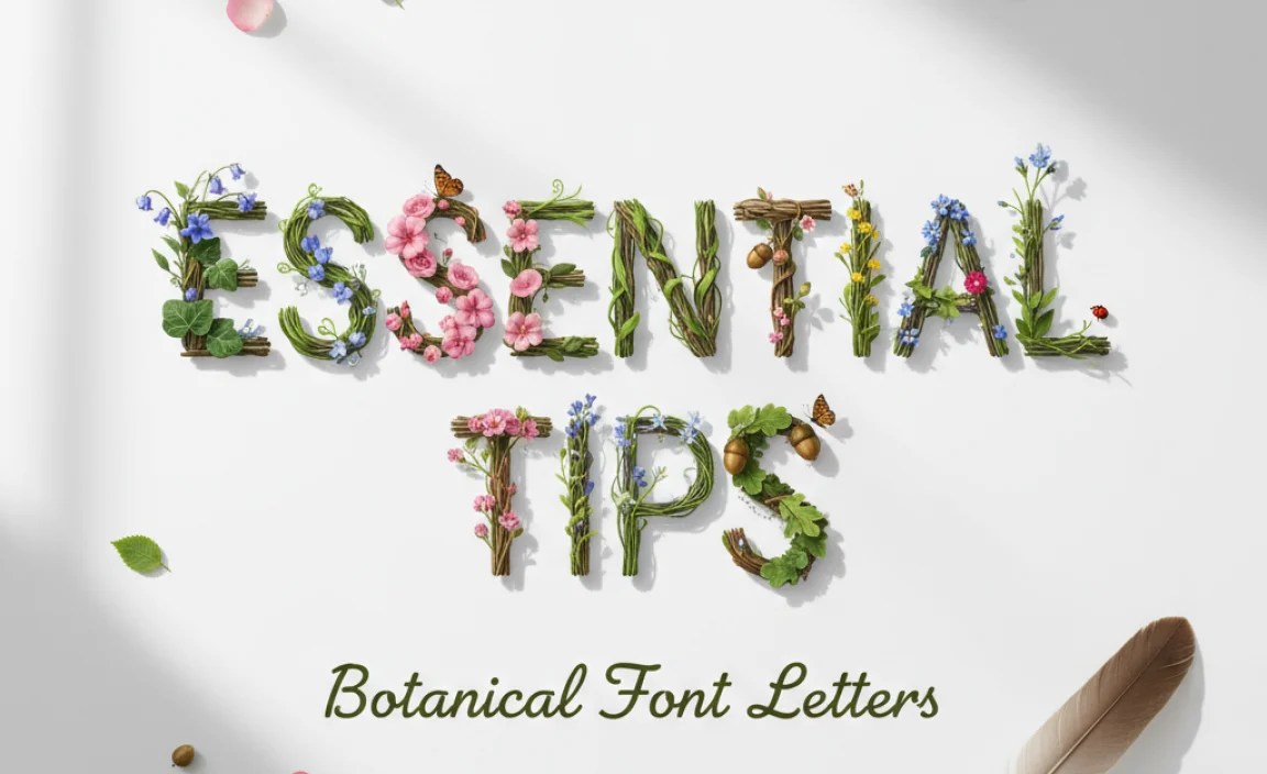 Essential Tips for Using Botanical Font Letters Effectively