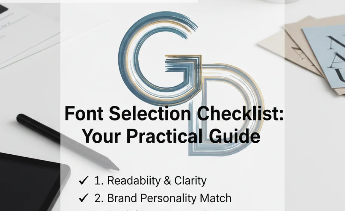 Font Selection Checklist: Your Practical Guide