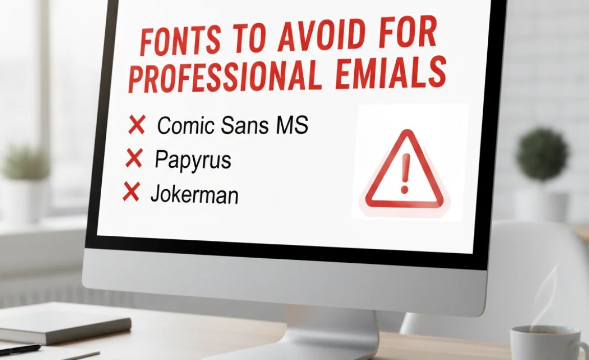 Fonts to Avoid for Professional Emails