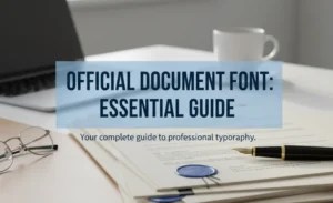 Official Document Font: Essential Guide