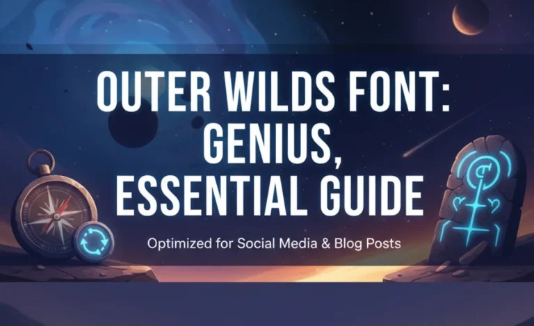 Outer Wilds Font: Genius, Essential Guide