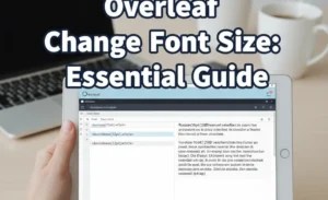 Overleaf Change Font Size: Essential Guide