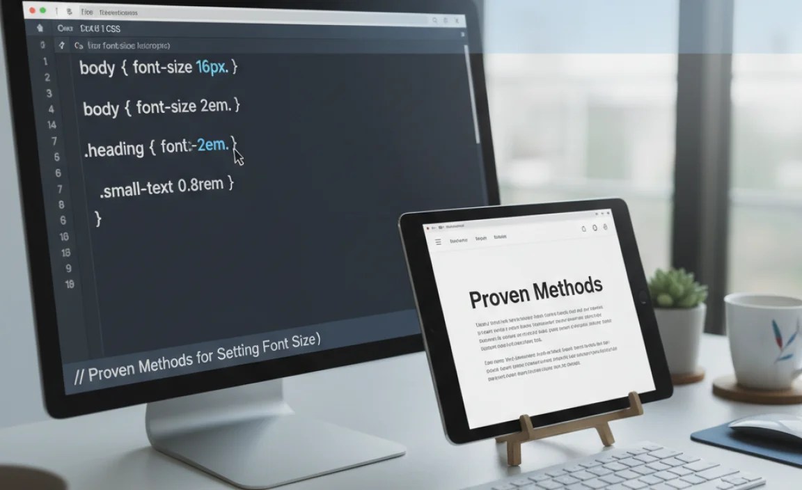 Proven Methods for Setting Font Size