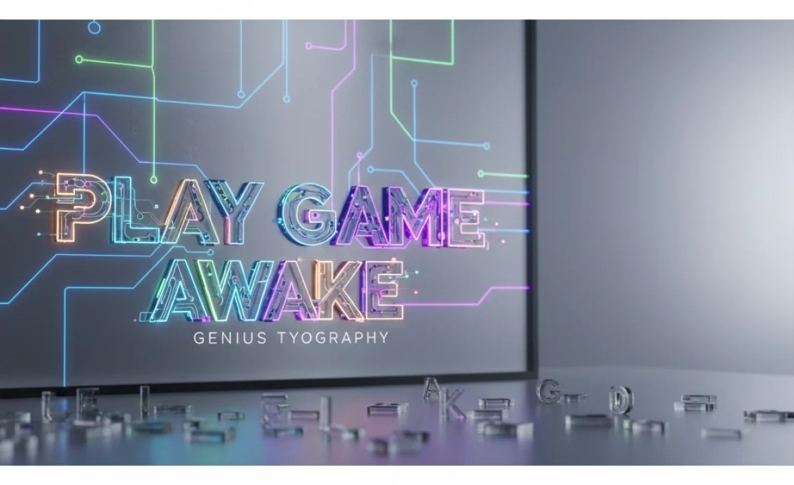 Typography Principles Applied: “Play Game Awake” in Action