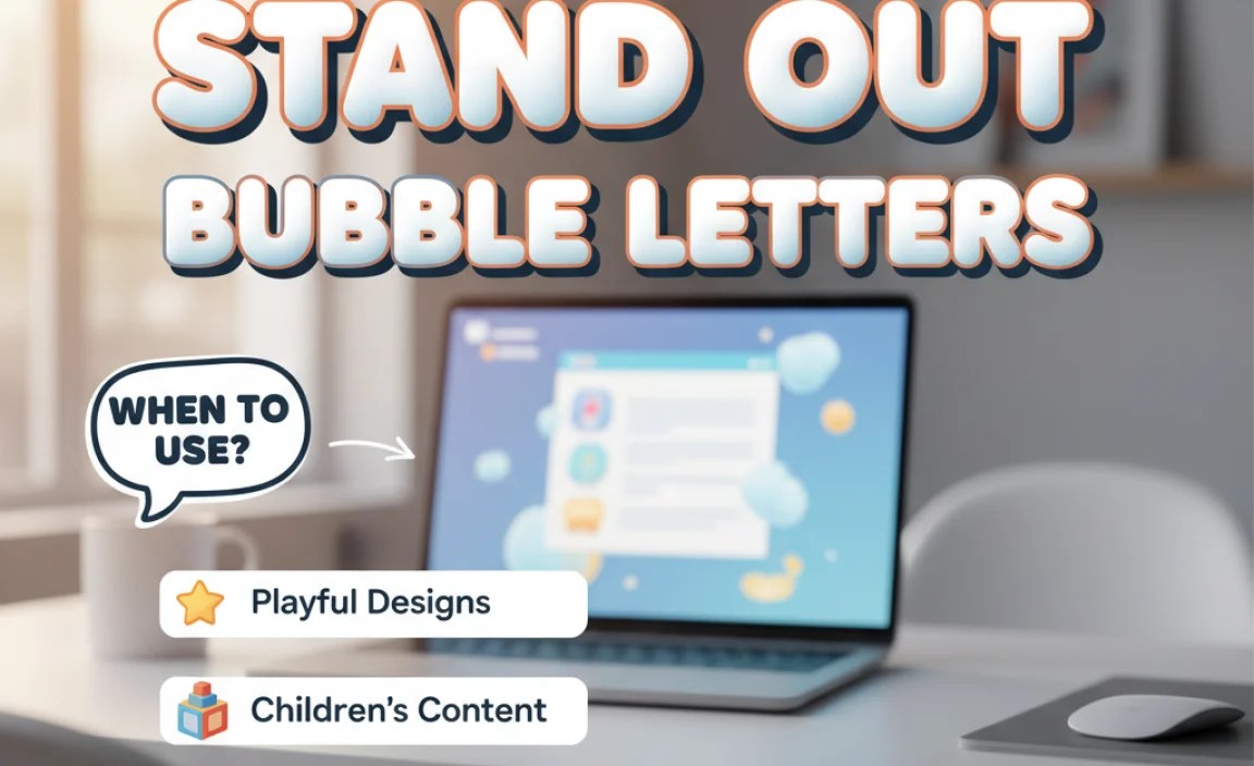 When to Use Bubble Letter Fonts