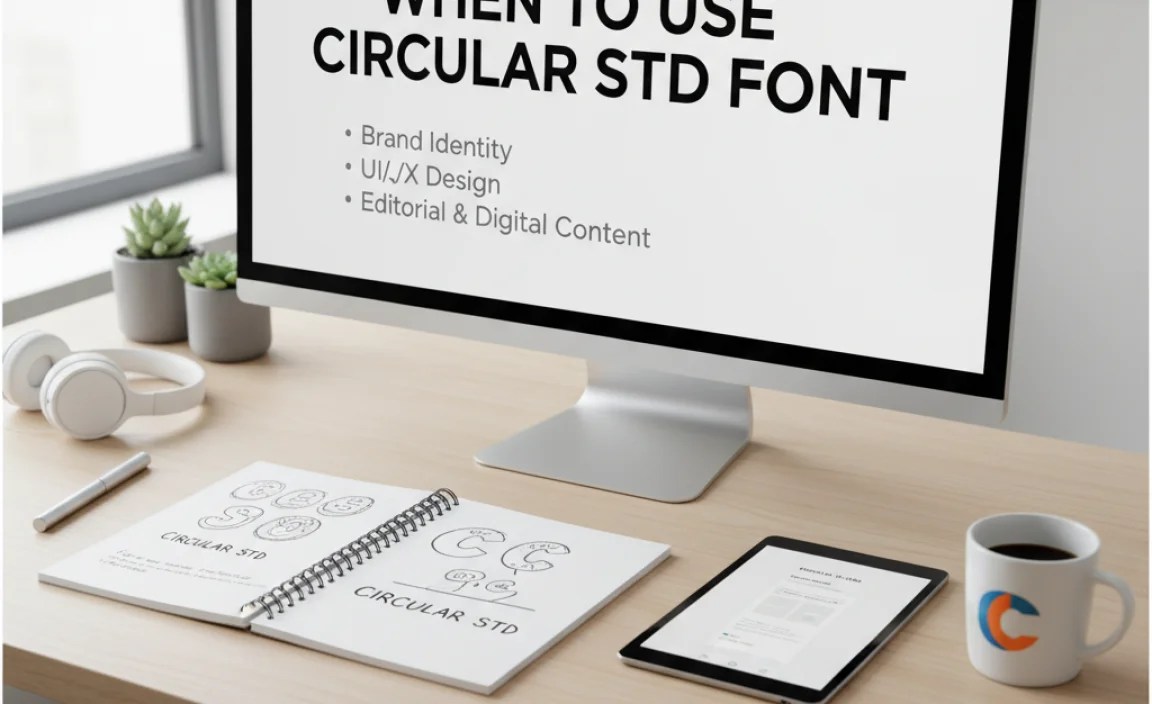 When to Use Circular Std Font