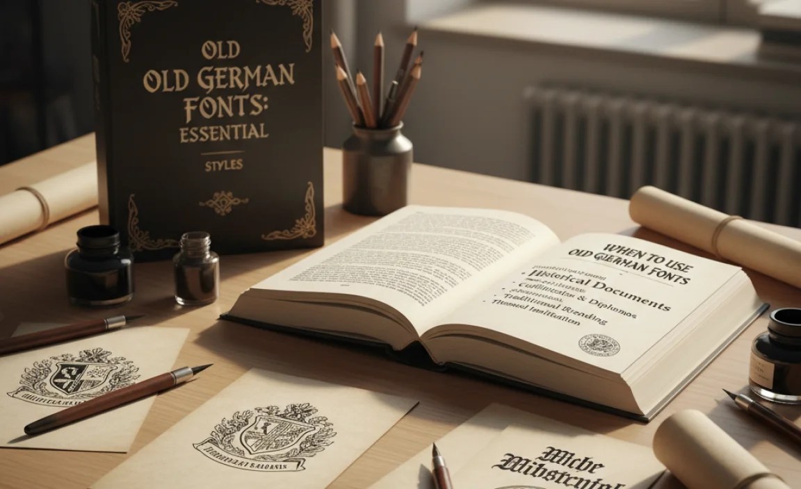 When to Use Old German Fonts