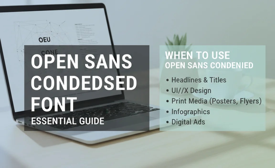 When to Use Open Sans Condensed