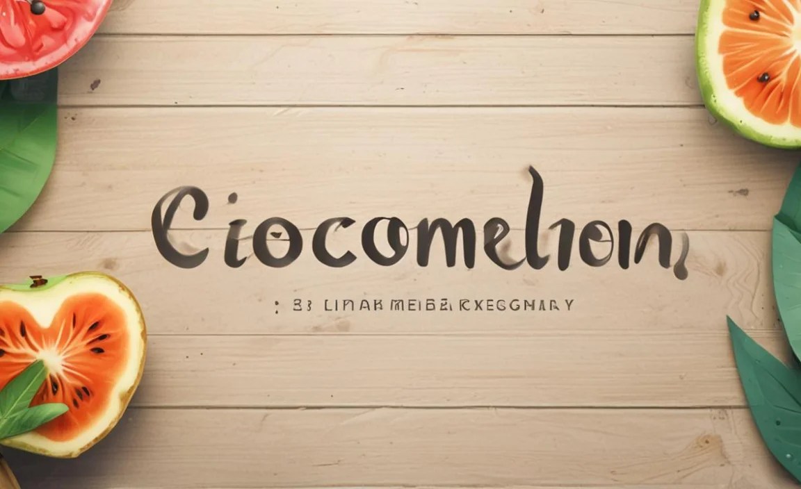 Cocomelon Font Generator & Character Map Image
