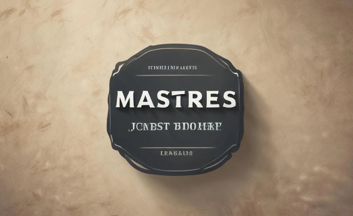 Masters Font Information