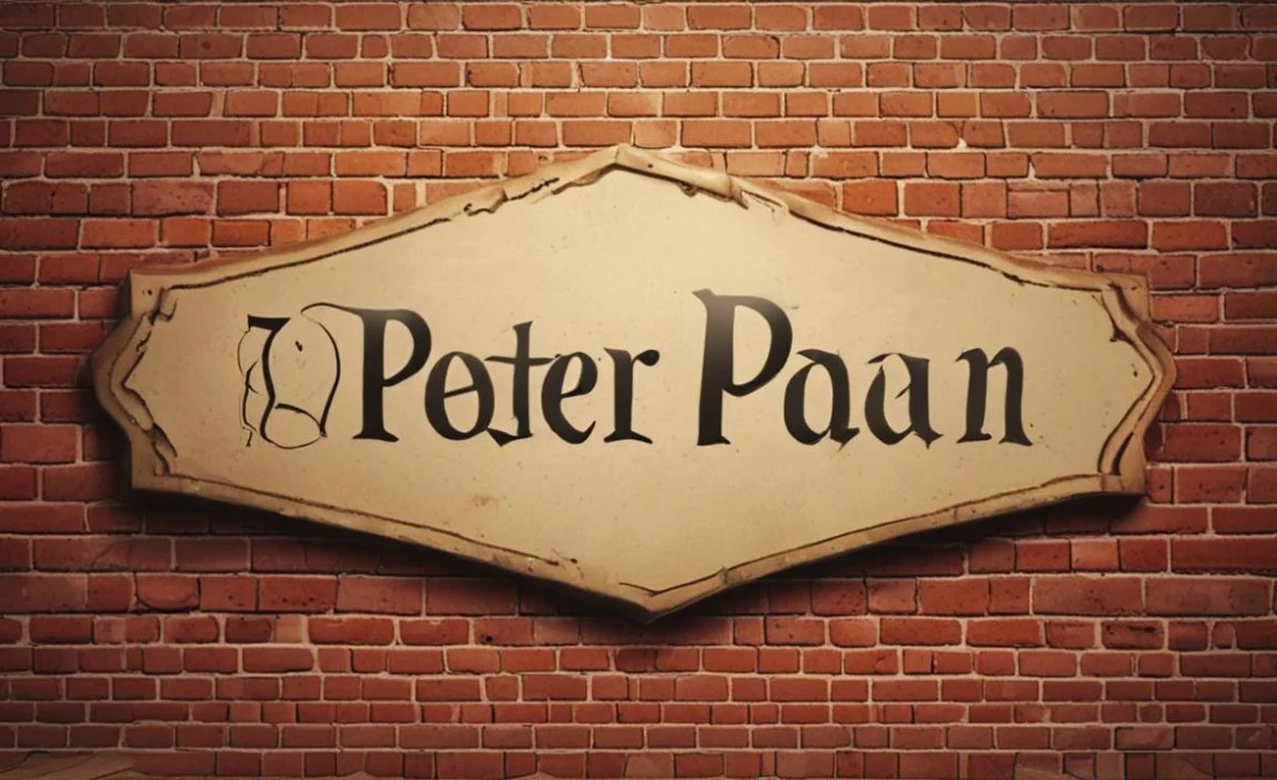 Pairing the Peter Pan Font