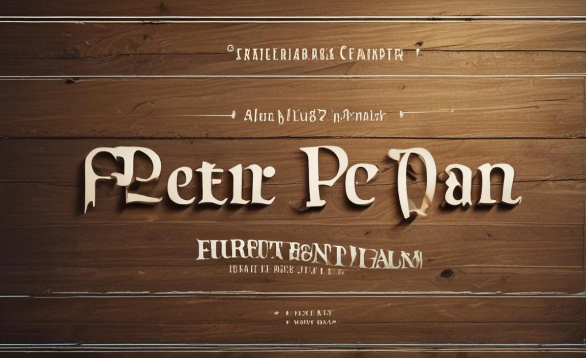 Where to Get the Peter Pan Font