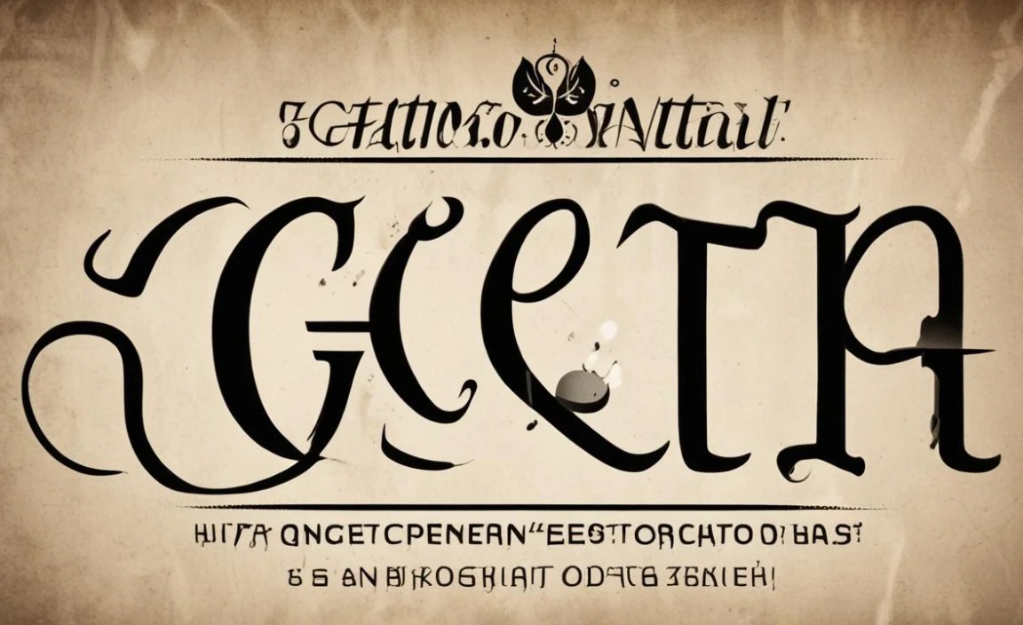 2. Cursive Font