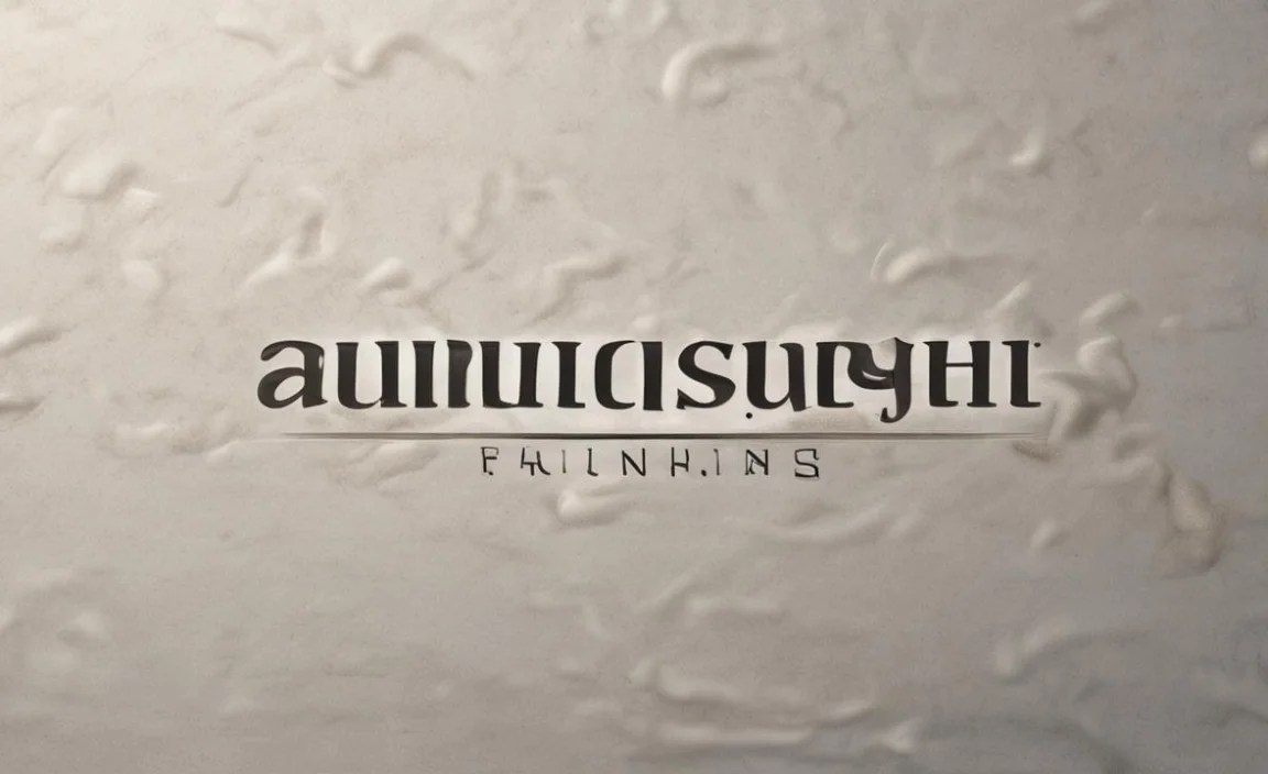 Autograph Font Information